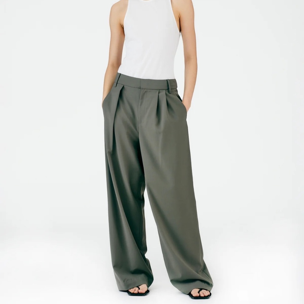 Tibi — Tropical Wool Stella Pant — Size 14
